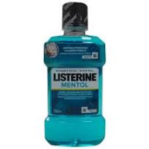 LISTERINE  250 ML MENTOL PASTAS DENTALES Y ENJUAGUES